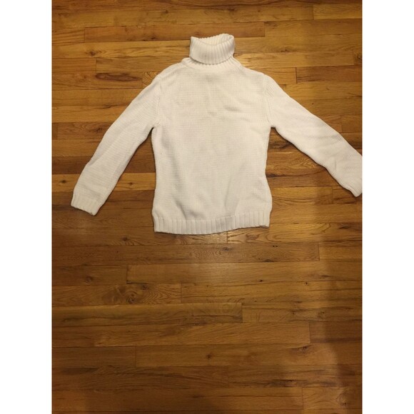 ANN TAYLOR LOFT WHITE CREW NECK SWEATER WOMEN SMALL - Picture 3 of 4